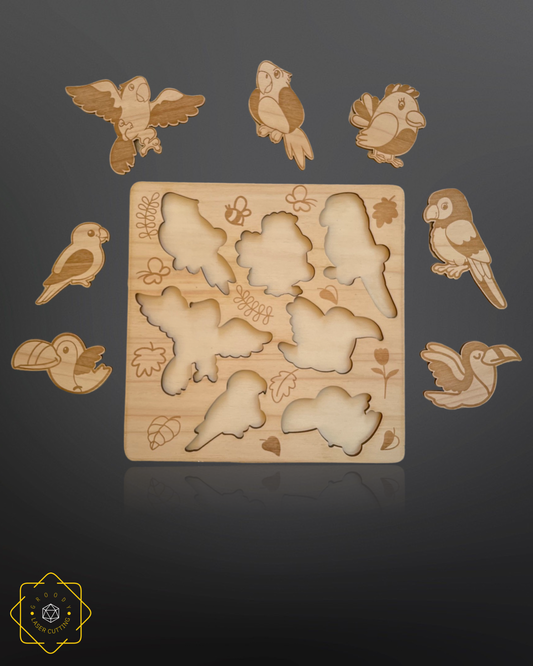Parrots Plywood jigsaw 230x230 mm
